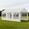 ORRD 10x20 FT White Party Tent, Heavy Duty Wedding Canopy with Waterproof & UV Protection, Large Outdoor Event Shelter for BBQ - 2 of 4