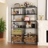 6 Tier Adjustable Storage Shelf Wire Shelving Unit Metal Shelves Standing Closet Bathroom Organizers - 2 of 4