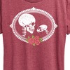 Women's - Instant Message - Human And Cat Skull Short Sleeve Graphic T-Shirt - 2 of 4