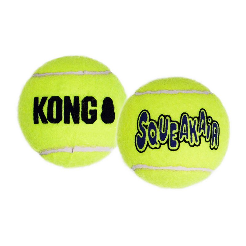KONG SqueakAir Tennis Ball Dog Toy - Yellow, 3 of 12