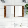 vidaXL LED Mirror Cabinet Old Wood Engineered wood and glass Medium - 4 of 4