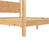 King Size Wood Canopy Bed with Headboard for Bedroom - 4 of 4