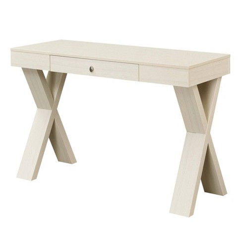 White wood deals desk target