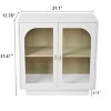 TIRAMISUBEST Storage Cabinet with Acrylic Door for Living Room, Dining Room, Study - 3 of 4