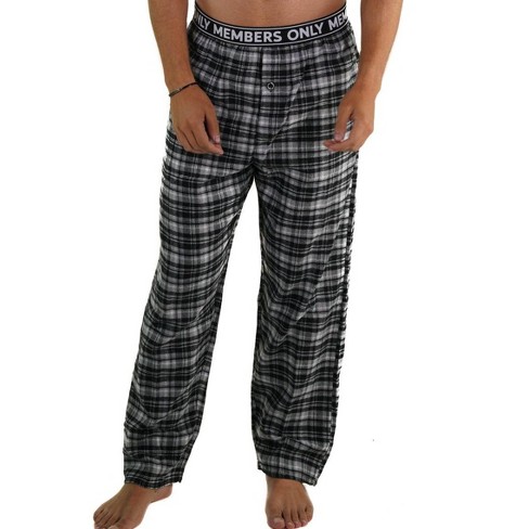 Members Only Sleep Pant For Men With Two Side Pockets - Soft & Breathable  Flannel Fabric Loungwear - Gray Xl : Target