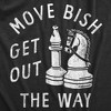 Mens Move Bish Get Out The Way Funny Chess Bishop Parody Joke Tee For Guys - Crazy Dog Men's T Shirt - 2 of 4