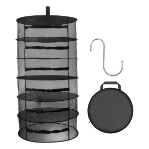 Unique Bargains Mesh Hanging Herb Drying Rack Foldable for Vegetable Plant - 1 of 4