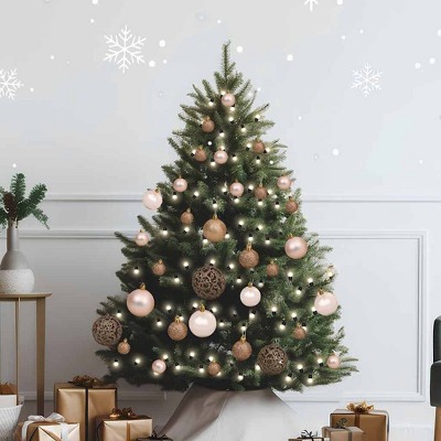 vidaXL Christmas Ball Set Set of 61 Various Rose Gold Finishes