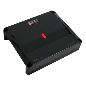 MB Quart 440 Watt 4 Channel Car Audio Amplifier, 4 Ohm, Bridgeable Digital Class D with Connections, Low Voltage, MA1-440.4, Black - 1 of 4
