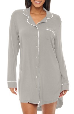 Adr Women's Knit Sleep Shirt, Short Sleeve Nightshirt, Lightweight