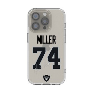 NFL Las Vegas Raiders Players Game Tactic Clear Cell Phone Case for Apple iPhone - 1 of 4