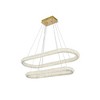 Elegant Lighting Bowen 2 - Light Chandelier in  Satin Gold - 2 of 4