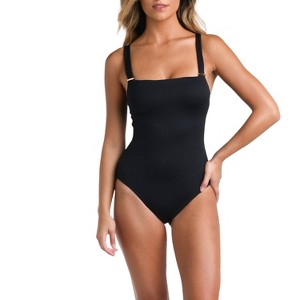 Women's Luxe Over The Shoulder One Piece - La Blanca - 1 of 3