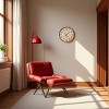 FURNIinspire Wall Clocks Living Room Modern Round Hanging Clock Aged Timepiece Vintage Wall Decor for Bedroom, Office, Brown, 20"*20"*1.75" - 4 of 4