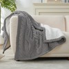 Amelie Home Reversible Chenille Cable Knit Throw Blanket - 2 of 4