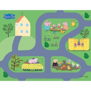 Imaginmat: Deluxe - Peppa Pig - Floor Playmat & Toy Car, 30.5 x 20.5",Kids 3+ - 1 of 4