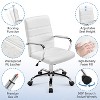 Yaheetech Mid-Back Office Chair with Arms 360° Swivel PU Leather Office Executive Chair - image 4 of 4