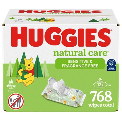 Image of Huggies Natural Care Sensitive Unscented Baby Wipes - 768ct