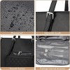 COZONY  Lunch Tote Bag,  PU Leather Laptop Work Bag with Insulated Leakproof Food Compartment, Stylish Lunch Box Tote for Office & Travel - 4 of 4