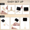 LotFancy 20 Pack Wood Mini Chalkboard Signs, Food Labels for Party Buffet, Black - 4 of 4