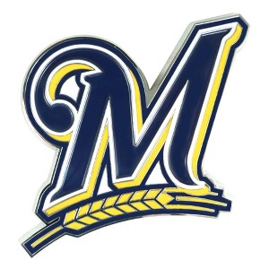 MLB Milwaukee Brewers 3D Metal Emblem - 1 of 3