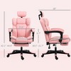 Aghana Digitals Pink PU Leather Executive Office Chair with Reclining High Back, Headrest, - 2 of 4
