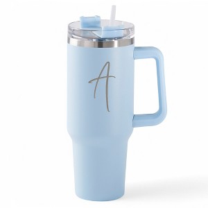 Personalization Mall Your Initial Engraved 40 oz Stainless Steel Tumbler - 1 of 2