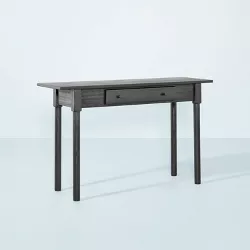 Wood Turned Leg Console Table with Drawer - Black - Hearth & Hand™ with Magnolia