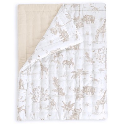 Organic Kids Quilt - Safari & Oat