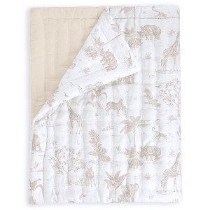 Organic Kids Quilt - Safari & Oat - 1 of 4