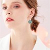 Vintage Sun and Moon Drop Dangle Earrings for Women Unique Lightweight Handmade Retro Boho Antiqued Gold Silver Round Coin Earrings for Women Jewelry - 3 of 4