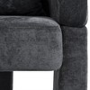 PAGED Modern 3-Leg Chenille Accent Chair with Ergonomic Arms Living Room Chairs with Removable Pillow for Bedroom, Living Room - 4 of 4