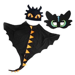 MyKids-USA Halloween Dinosaur Cloak Hats Mask Cosplay Costume Sets - 1 of 1