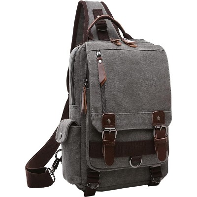 Paaaawaters mygreen Canvas Cross Body Messenger Bag Shoulder Sling Backpack Travel Rucksack