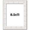 PosterPalooza | Photo Size Sculpted White Picture Frame - UV Acrylic, Foam Board Backing, Hanging Hardware - 2 of 4