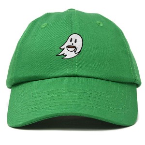 Dalix Coffee Ghost Cap Embroidered Coffee Cotton Baseball Hat Mens Womens - 1 of 4
