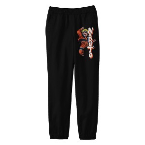 Naruto Leap Junior's Black Sweat Pants - 1 of 3