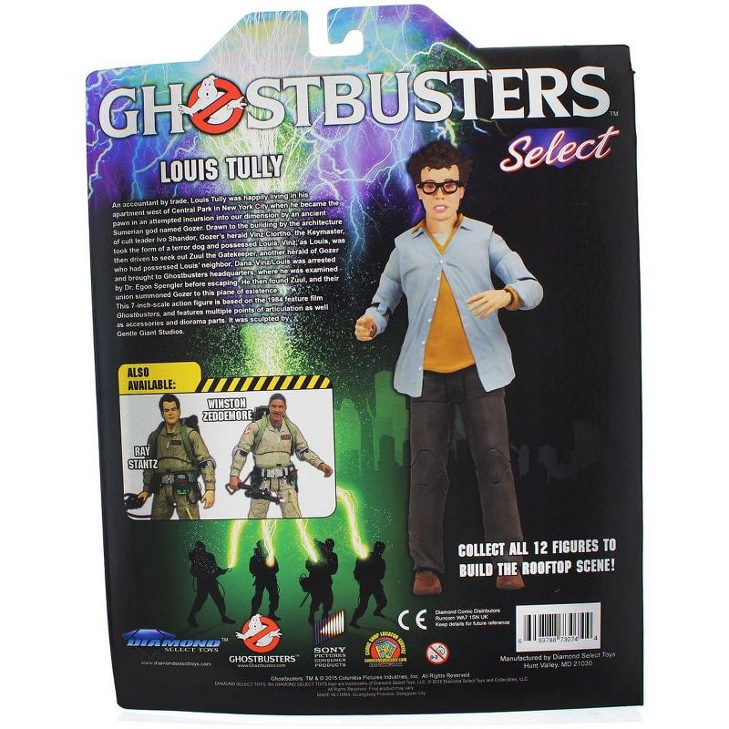 Diamond Comic Distributors, Inc. Diamond Select Ghostbusters Select Louis Tully Series 1 Action Figure, 3 of 4