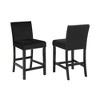 5-Piece Counter Height Dining Set with Faux Marble Table and 4 Upholstered Chairs - 4 of 4