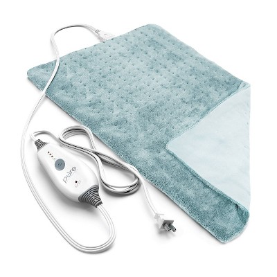 Pure Enrichment PureRelief Deluxe Heating Pad - 12" x 24" - Sea Glass