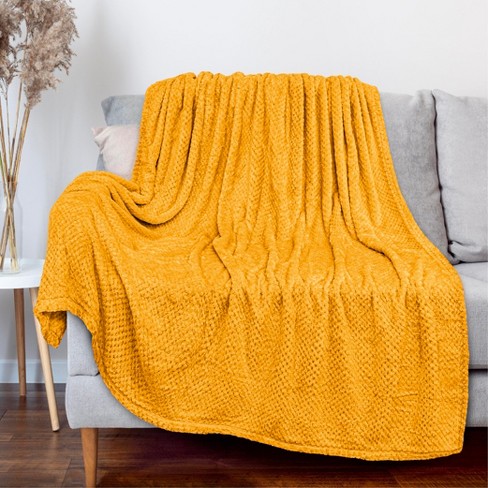 Joules best sale mustard throw