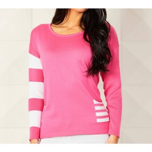 Women's Crew Neck Stripe Arm & Pocket - Angel Apparel - 1 of 2