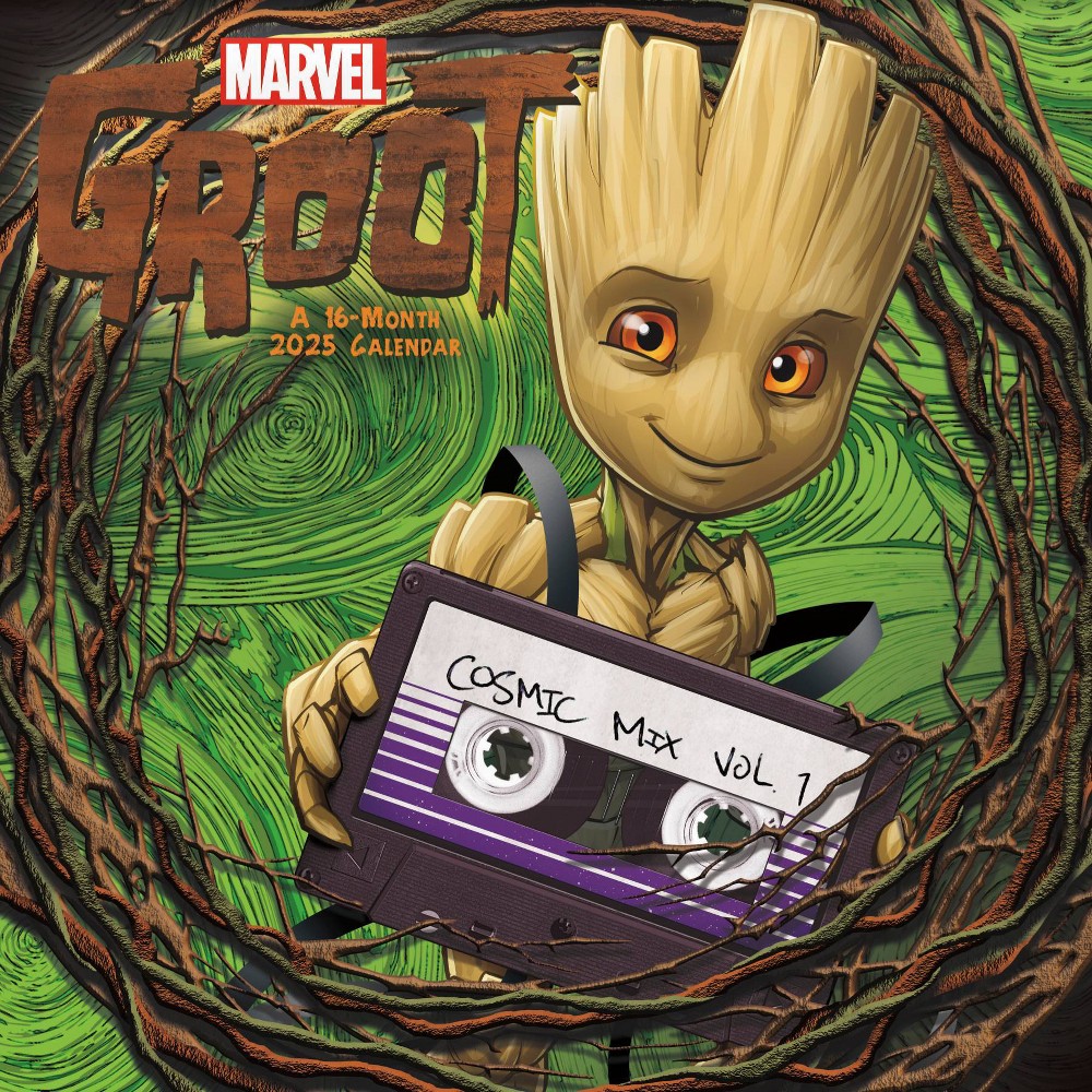 Photos - Planner Trends International  Marvel Groot Wall Calendar 2025