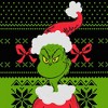 Men's Dr. Seuss Grinch Sweater - Green/Black - 3 of 4