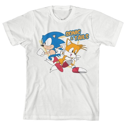 Sonic the Hedgehog Youth T-Shirt - Sonic 2 Movie Tails & Sonic Image