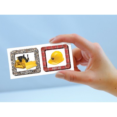 Caterpillar Construction Theme 28-Piece Domino Set for Kids