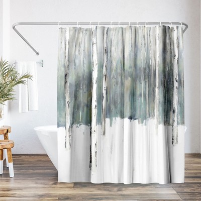 Americanflat 71" x 74" Shower Curtain, Winters Trail II by PI Creative Art