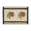 Earth Rugs Pinecone Square Printed Jute Trivet 10"x10" Rustic Hot Pad - 2 of 3
