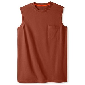 Boulder Creek by KingSize Men's Big & Tall Heavyweight Pocket Muscle Tee - 1 of 4