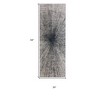 Gray and Ivory Abstract Power Loom Area Rug - 3 of 3